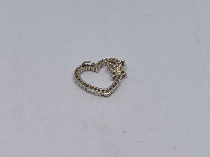 Dazzling Silver Heart Pendant