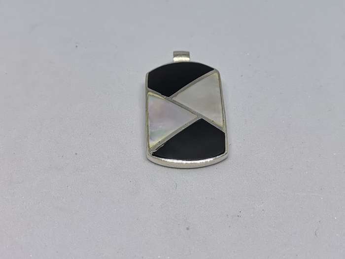 Silver Multi-Gemstone Pendant