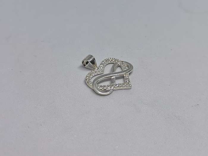 Silver Infinity Heart Pendant