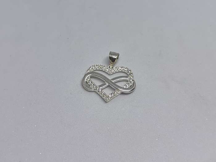 Silver Infinity Heart Pendant