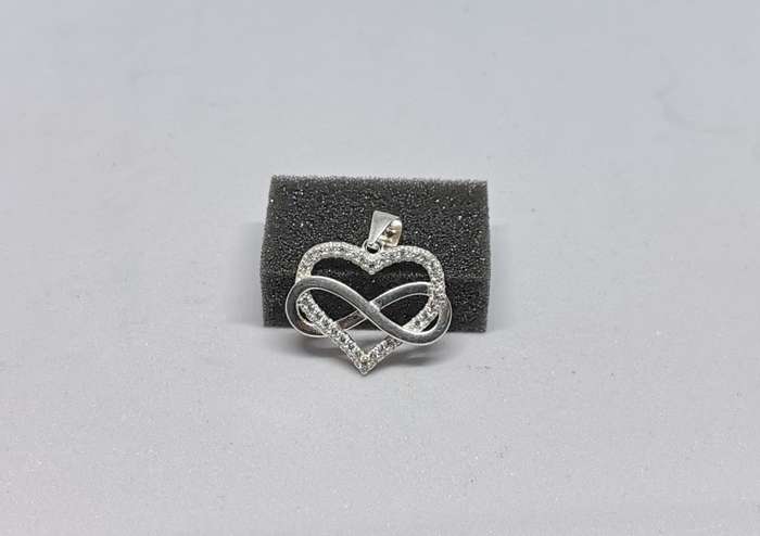 Silver Infinity Heart Pendant