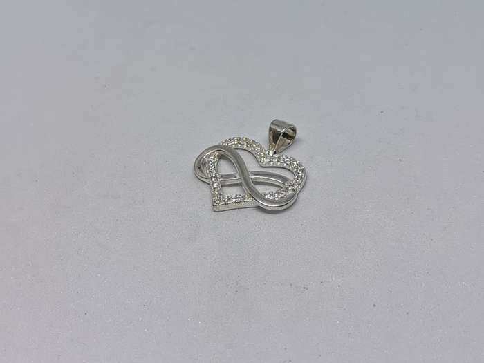 Silver Infinity Heart Pendant