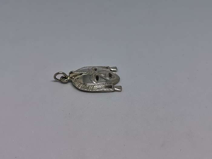 Silver African Mask Pendant