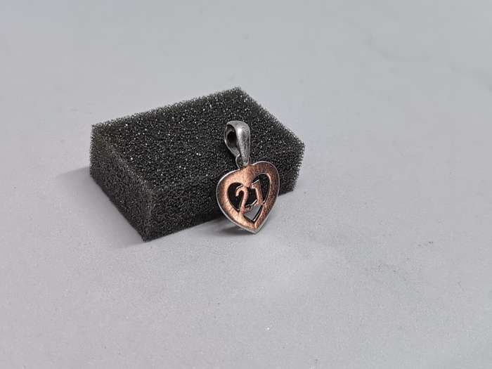Silver 21st Birthday Pendant