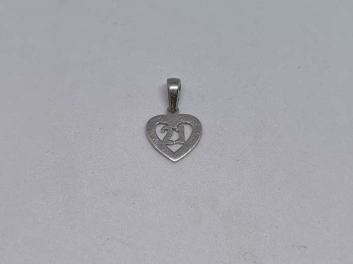 Silver 21st Birthday Pendant