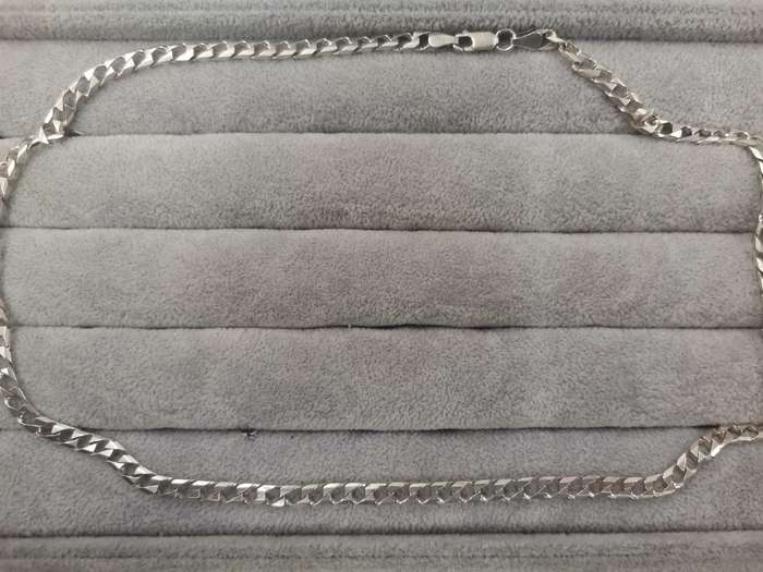 925Silver: Curb Chain - Length 57cm Width 5mm