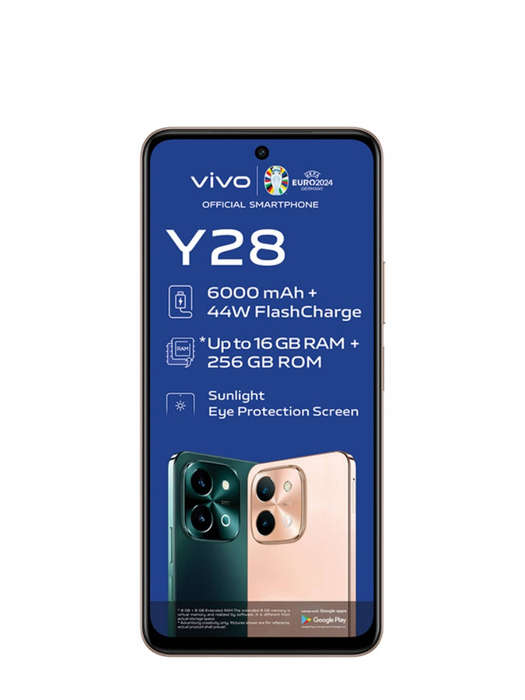 Vivo Y28 256GB Smartphone - Gleaming Orange