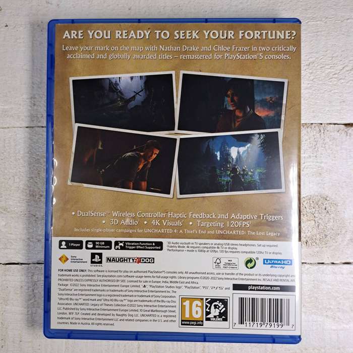 Uncharted: Legacy of Thieves Collection (PS5) Disc