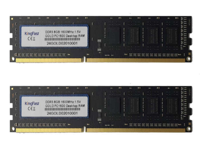 KingFast Gold 8GB DDR3 1600Mhz Desktop Ram