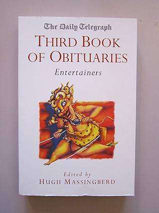 MASSINGBERD, Hugh [Editor - The Daily Telegraph Third Book of Obituaries- [Entertainers]