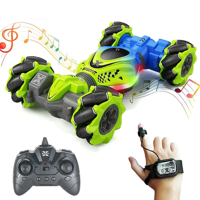 HOSHI 1611 2.4Ghz Hand Gesture / Remote Control Stunt RC Twist Car 4WD Stunt Car