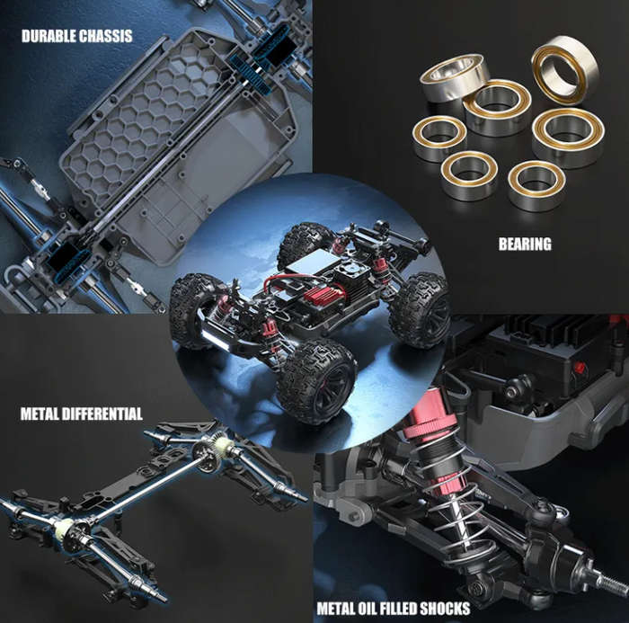 MJX Hyper GO 16207 with 3S Battery Brushless Buggy/Truggy 1/16 RTR 4WD - Monster truck design
