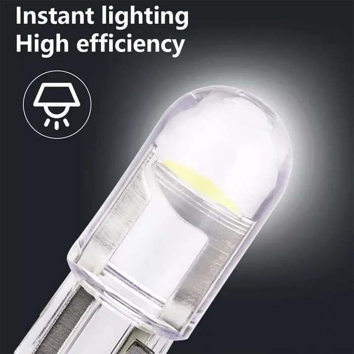 Car Led T10 Bulb Cool White Glass Housing 12/24V DC **LOCAL STOCK**