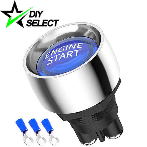 Car Engine Starter Ignition Switch Blue Led 12V 50A 3 Pin SPST Momentary On/Off **LOCAL STOCK**