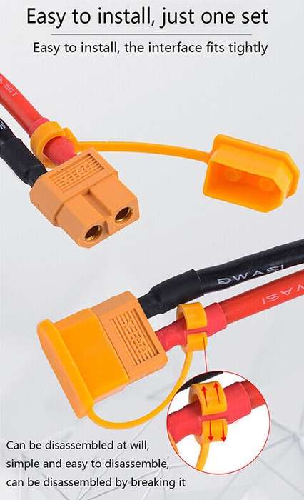 Connector XT60 Rubber Cap Yellow **LOCAL STOCK**