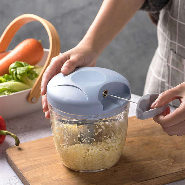 Manual Pull String Vegetable Cutter