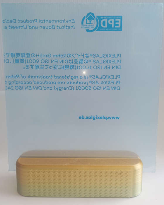 Golden Elegance Display Stand"