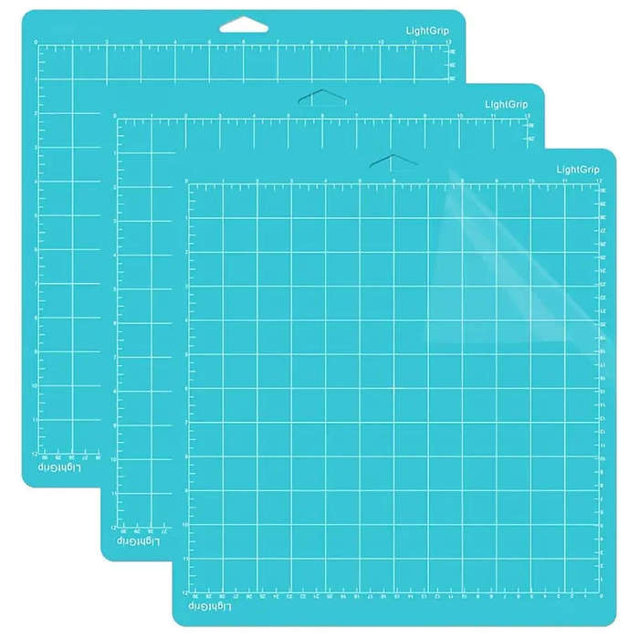1pcs 12x12 Inch Adhesive Cutting Mats - PVC Light Grip Mats