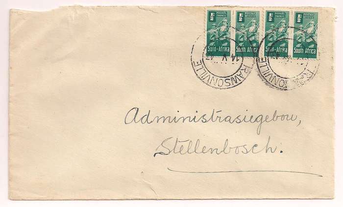 South Africa 1943 Bantam cover - RAWSONVILLE