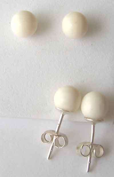925, Sterling Silver  and " Bads " Earrings