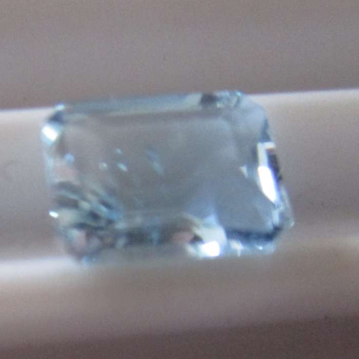 8.00x x 6.00 mm Emerald cut Aquamarine 1.38ct.