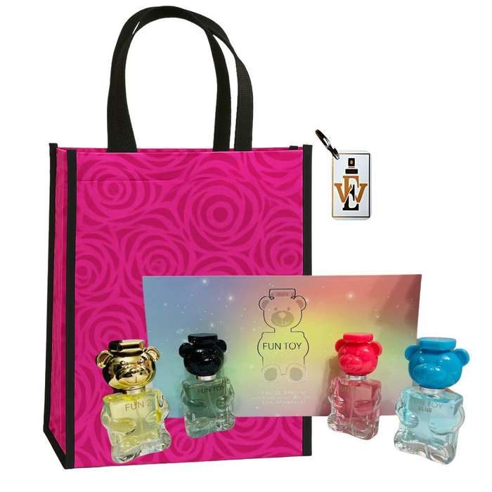 Luca Him & Her Fragrance Perfume Gift Set - 4x30ml EDP + Keyring & Premium Gift Bag COMBO