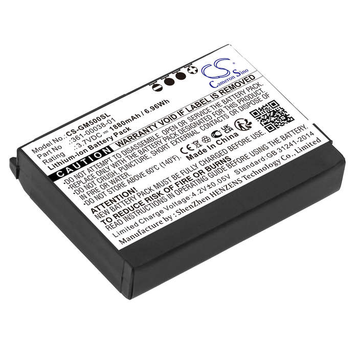 GPS, Navigator Battery CS-GM500SL for Garmin Aera 500 etc.