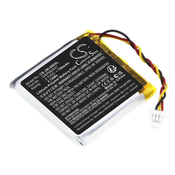 Wireless Headset Battery  CS-JBL660SL  for  JBL LIVE  660  GSP683331