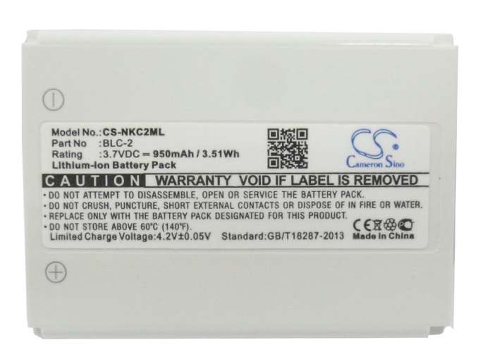 Mobile, SmartPhone Battery  CS-NKC2ML  FOR  Nokia  1220 1221 1260 1261 BLC-2 BLC-1  etc.