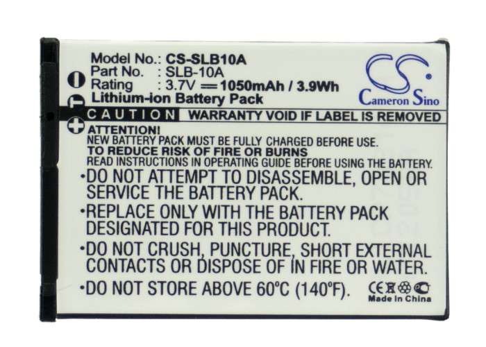 Camera Battery CS-SLB10A for SAMSUNG ES50 etc.