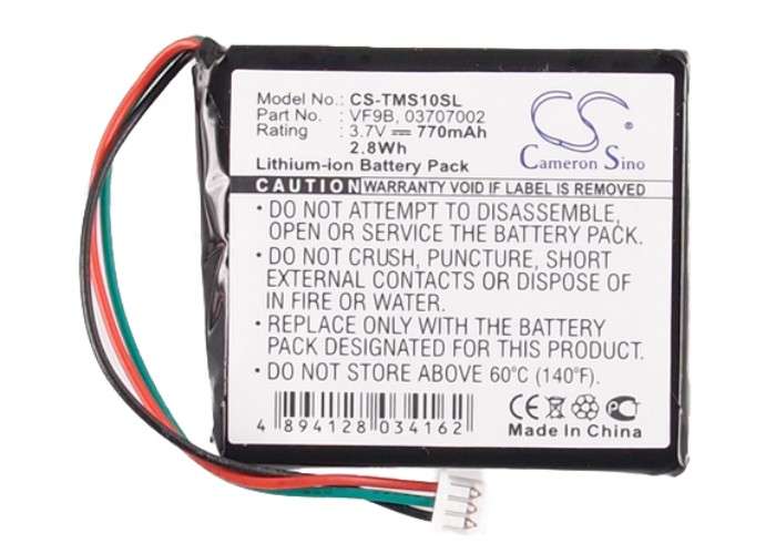 GPS, Navigator Battery CS-TMS10SL for TOMTOM AHL03706001 etc.