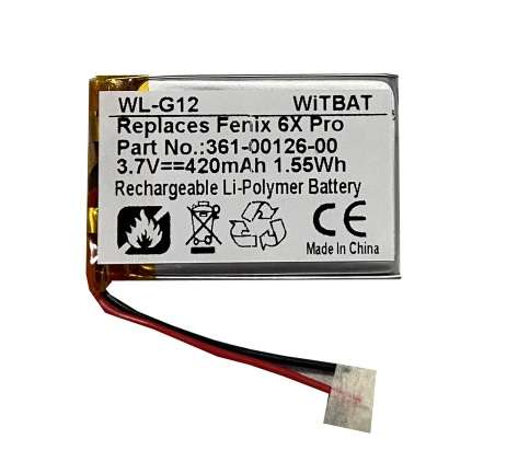 Smartwatch Battery  ITCS-GMF6X  for  Fenix 6X  361-00126-00  etc.