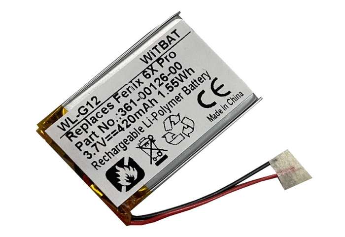 Smartwatch Battery  ITCS-GMF6X  for  Fenix 6X  361-00126-00  etc.