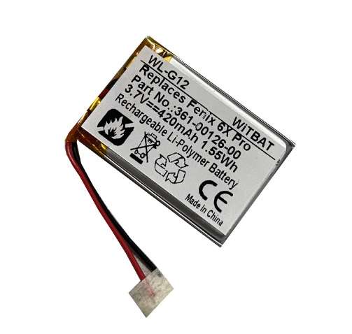 Smartwatch Battery  ITCS-GMF6X  for  Fenix 6X  361-00126-00  etc.