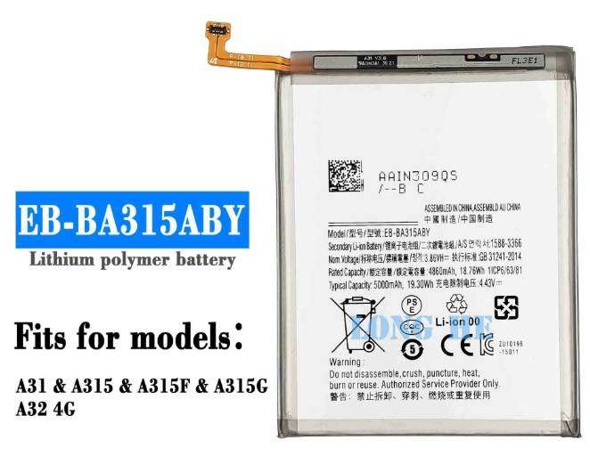 Mobile, SmartPhone Battery  ITCS-SMA31LHH  for Samsung  Galaxy  A31  EB-BA315ABY  etc.