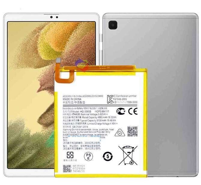 Tablet Battery  ITCS-SMHQ3565SLHH  for  Samsung  Galaxy Tab A7 Lite  HQ-3565S  etc.