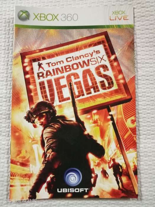 Rainbow Six: Vegas - MANUAL ONLY (Xbox 360)