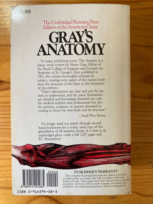 Gray's Anatomy- Henry Gray    1974