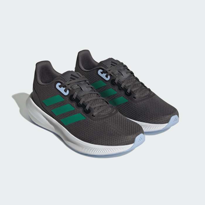 adidas Men`s Runfalcon 3.0 Cloudfoam Low Running Grey Six/ Court Green HP7552 Size UK 11 (SA 11)