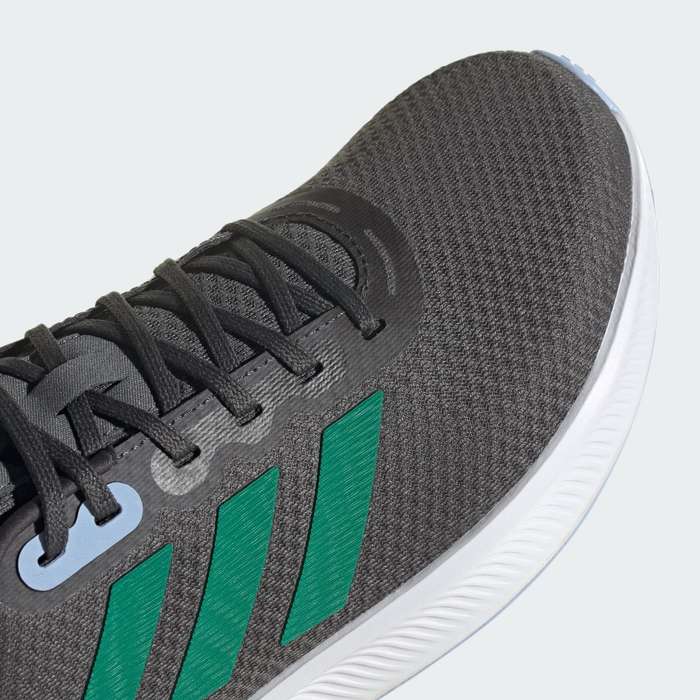 adidas Men`s Runfalcon 3.0 Cloudfoam Low Running Grey Six/ Court Green HP7552 Size UK 11 (SA 11)