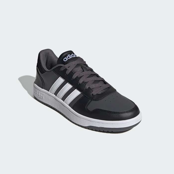 adidas Men`s HOOPS 2.0 Core Black/ Cloud White/ Grey Six FY8626 Size UK 10/11.5 (SA 10/11.5)