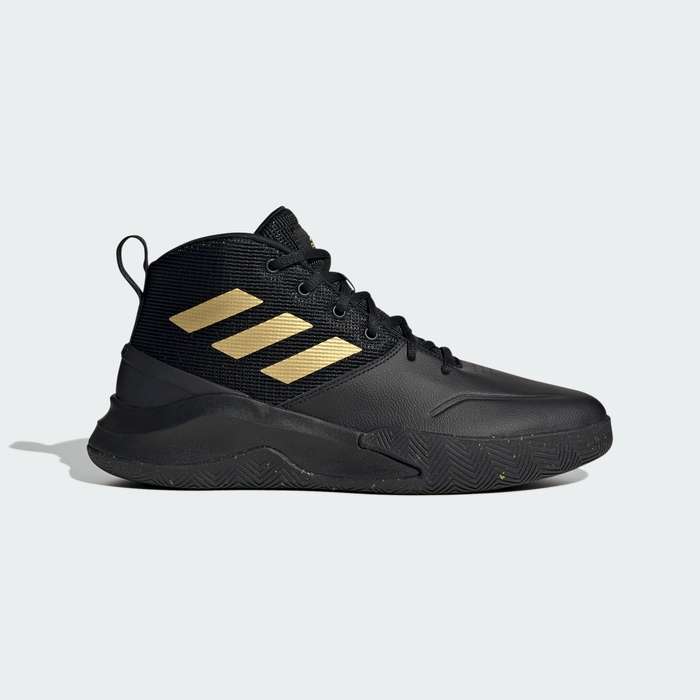 adidas Men`s Own the Game Core Black / Matte Gold FW4562 Size UK 10/11 (SA 10/11)
