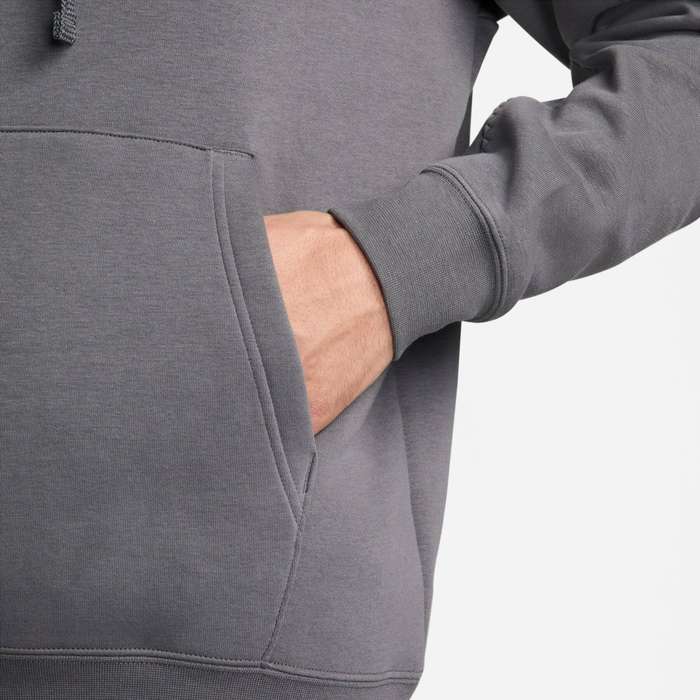 Nike Men's Sportswear Fleece Swoosh Club Hoodie Gray FN0247 068