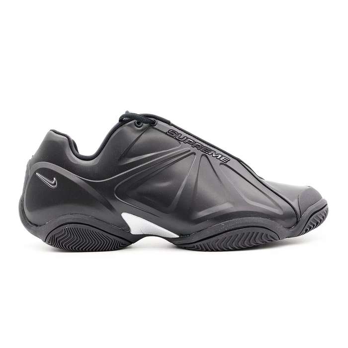 Nike x Supreme Air Zoom Courtposite Black PREOWNED FB8934 001 Size UK 8 (SA 8)