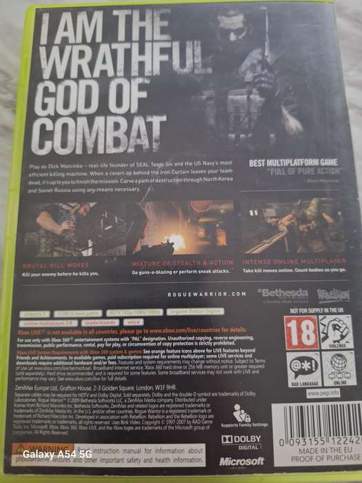 Dick Marcinko Rogue Warrior (XBOX 360)