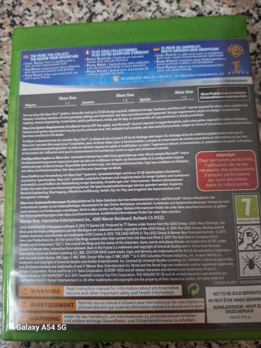LEGO Dimensions (GAME ONLY- PORTAL NOT INCLUDED) (XBOX ONE)