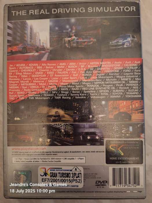 Gran Turismo 3 A-spec - Platinum (PS2)