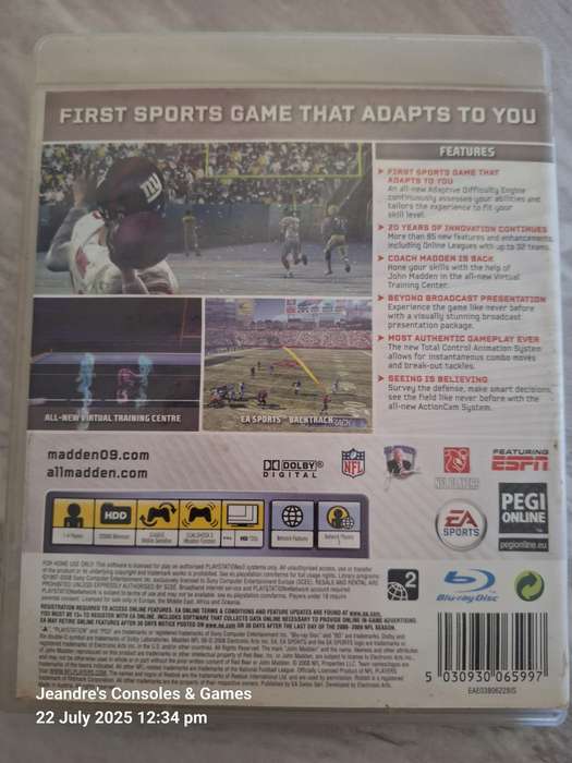 Madden NFL 09 (PS3)