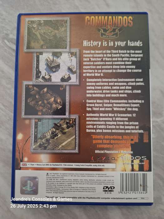 Commandos 2: Men of Courage (PS2)