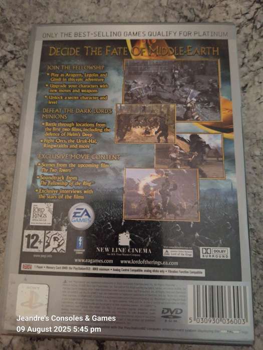 The Lord of the Rings: The Two Towers - Platinum (PS2)